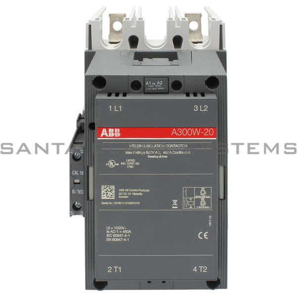 ABB A300W-20-11-84 Contactor | 1SFL551727R8411 Product Image