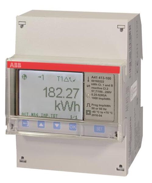 ABB A41-413-100 Reactive energy Cl. 2 Product Image
