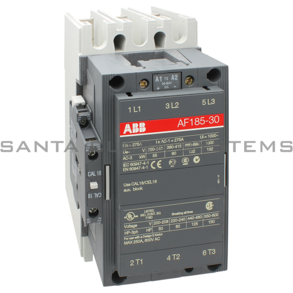 ABB AF185-30-11-72 Contactor | 1SFL497001R7211 Product Image