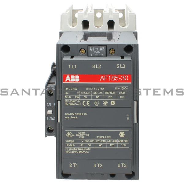 ABB AF185-30-11-72 Contactor | 1SFL497001R7211 Product Image
