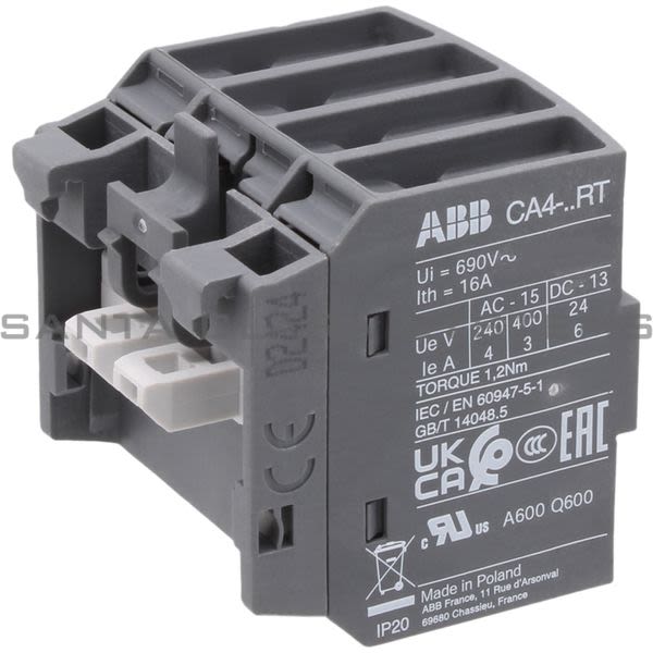 ABB CA4-22NRT Auxiliary Contact Block | 1SBN010142R1222 Product Image