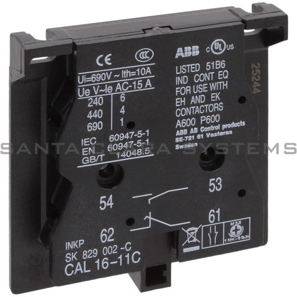 ABB CAL16-11C Auxiliary Contact | GJD8290020R0300 Product Image