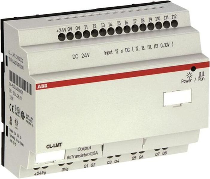 ABB CL-LMT.C20DC2 CL-LMT.C20DC2 Logic relay 24VDC, 12I/8O, transistor Product Image