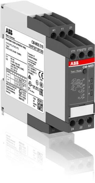 ABB CM-MSS.51S CM-MSS.51S Therm. motor protec. relay 2x1c/o, 24-240VAC/DC Product Image