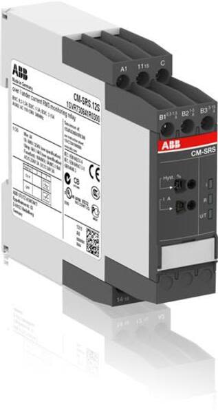 ABB CM-SRS.11P-1SVR740841R0200 CM-SRS.11P Current monitoring relay 1c/o, B-C=3mA-1A RMS, 110-130VAC Product Image