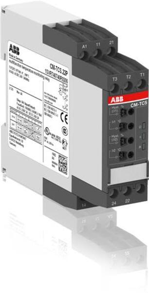 ABB CM-TCS.22P CM-TCS.22P Temperature monitoring relay Temp.-range 0...+100°C, 24VAC/DC Product Image