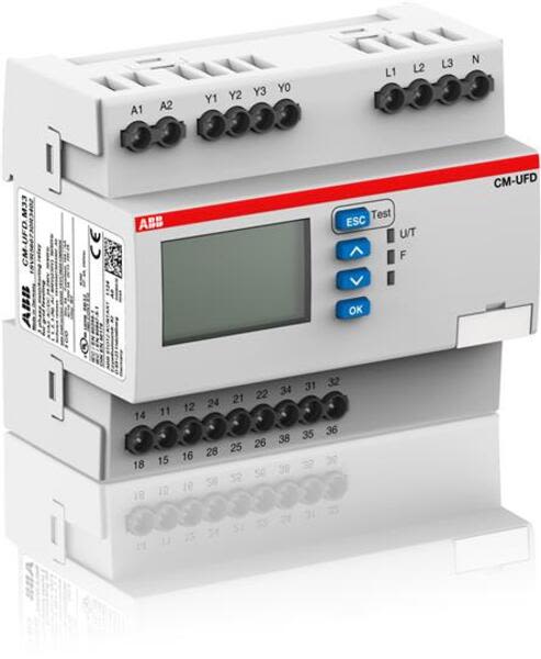 ABB CM-UFD.M33 CM-UFD.M33 Grid feeding monitoring relay 3c/o,L-L= 0-540VAC,L-N=0-312VAC Product Image