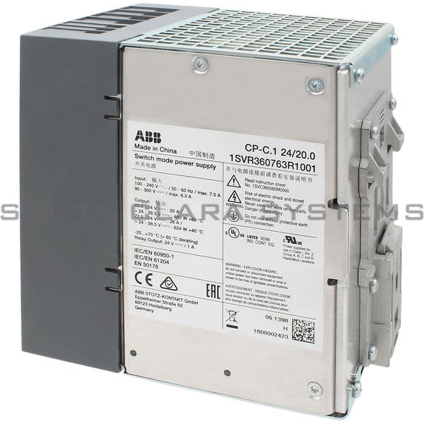 ABB CP-C.1-24-20.0 Power Supply | 1SVR360763R1001 Product Image