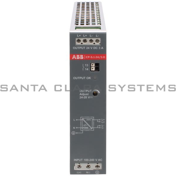 ABB CP-S.124-3.0 CP-S.1 24/3.0 Power supply In:100-240VAC/100-250VDC Out:DC 24V/3A Product Image