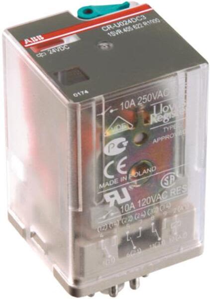 ABB CR-U120AC3 Pluggable Interface Relay | CR-U120AC3 Product Image