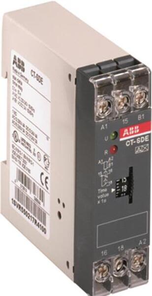 ABB CT-SDE-1SVR550210R4100 CT-SDE Time relay, star-delta 1c/o, 0.3-30s, 110-130VAC Product Image