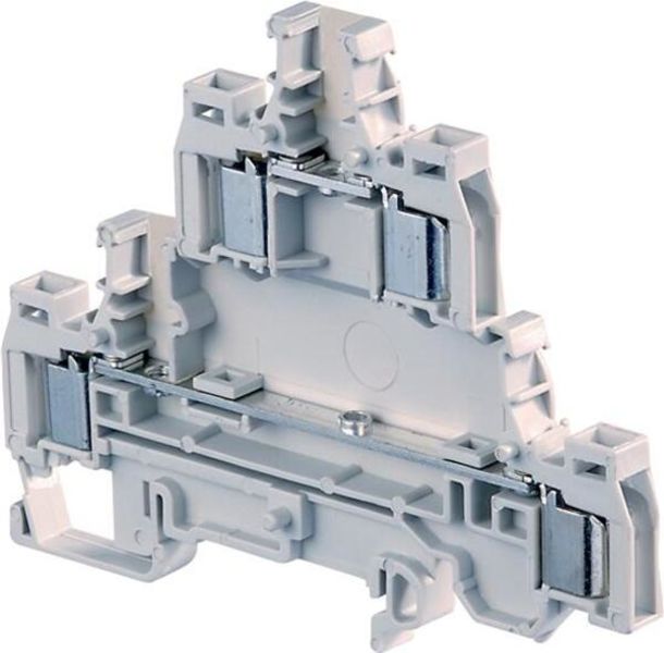 ABB D1.5-6.D2.ADO.1 D1.5/6.D2.ADO.1 IDC Terminal Blocks - Double deck with 2 feed-through circuits ADO - ADO - Grey Product Image