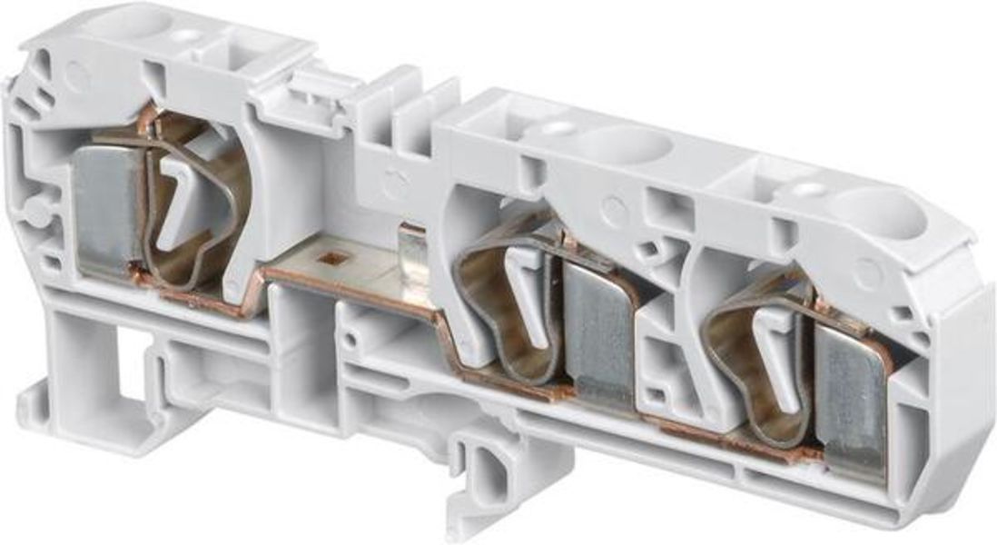 ABB D10-10.3L-1SNA290423R2700 D10/10.3L Spring Terminal Blocks - Feed-through with 3 connections - Grey Product Image