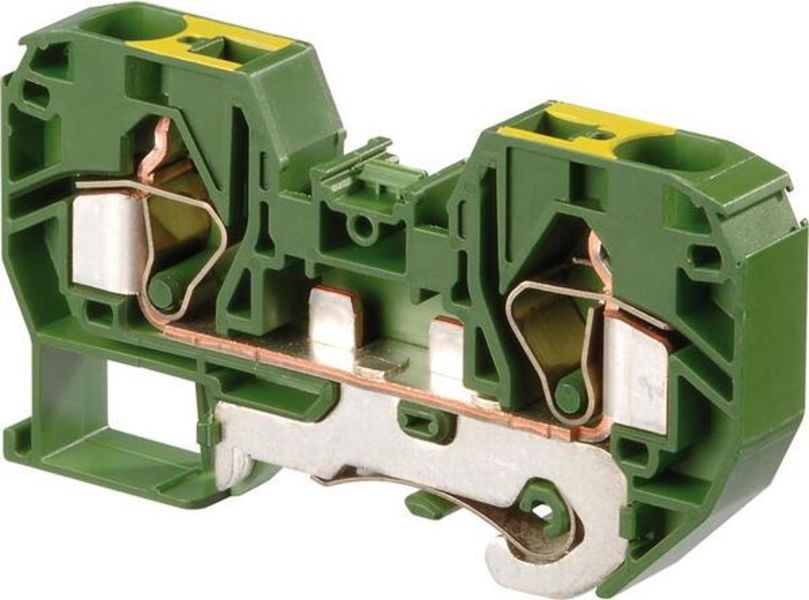 ABB D16-12.P.2L D16/12.P.2L Spring Terminal Blocks - Ground with 2 connections - Green-Yellow Product Image