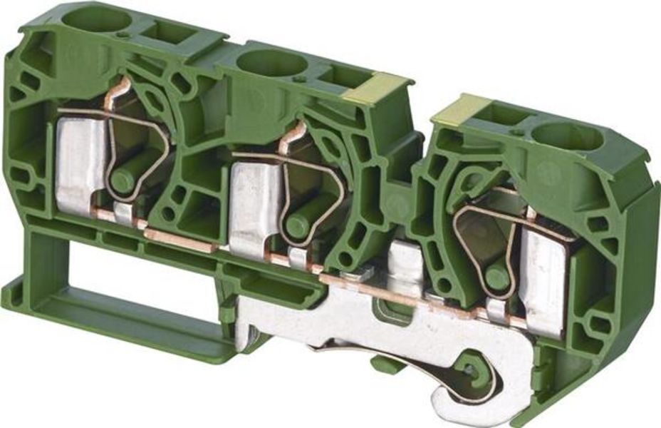 ABB D16-12.P.3L D16/12.P.3L Spring Terminal Blocks - Ground with 3 connections - Green-Yellow Product Image