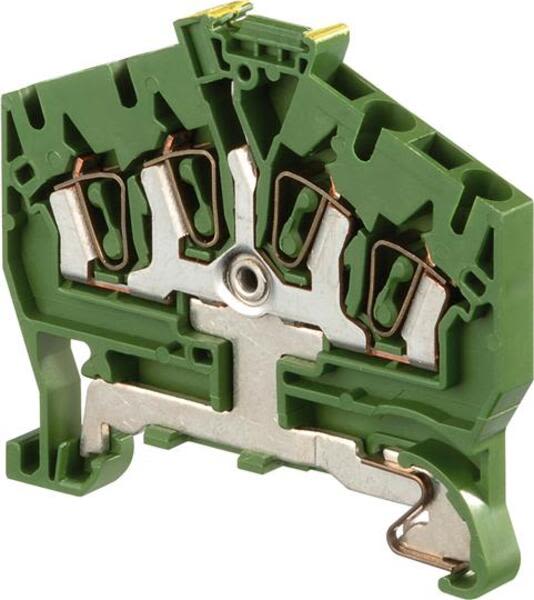 ABB D2.5-5.I.P.4L D2.5/5.I.P.4L Spring Terminal Blocks - Ground with 4 connections - Green-Yellow Product Image