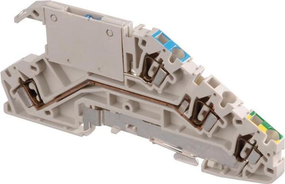 ABB D2.5-5.NTLP.L D2.5/5.NTLP.L Spring Terminal Blocks - Installation - Grey, Blue, Green-Yellow Product Image