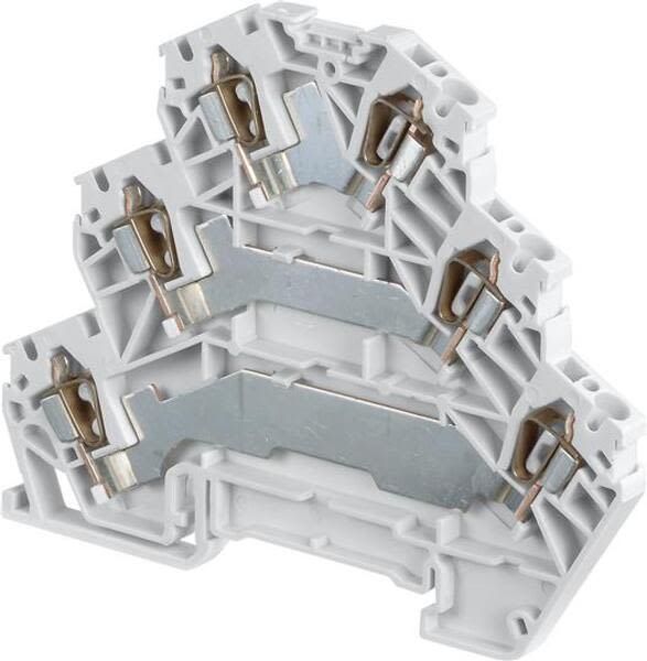 ABB D2.5-5.T3.L D2.5/5.T3.L Spring Terminal Blocks - Triple deck - Grey Product Image