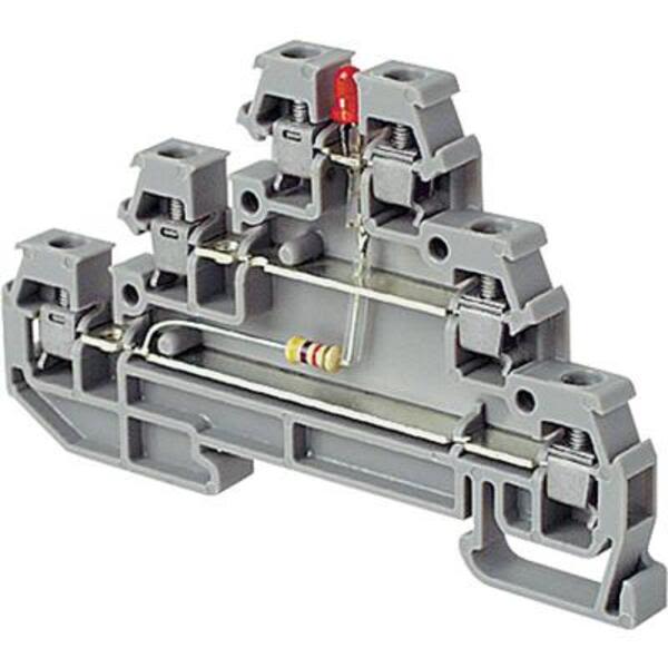 ABB D2.5-6.DAL D2.5/6.DAL Screw Clamp Terminal Blocks - Triple deck - Grey Product Image