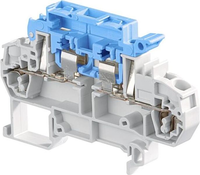 ABB D2.5-8.SNT.2L D2.5/8.SNT.2L Spring Terminal Blocks - Disconnect with lever - Grey, Blue Product Image