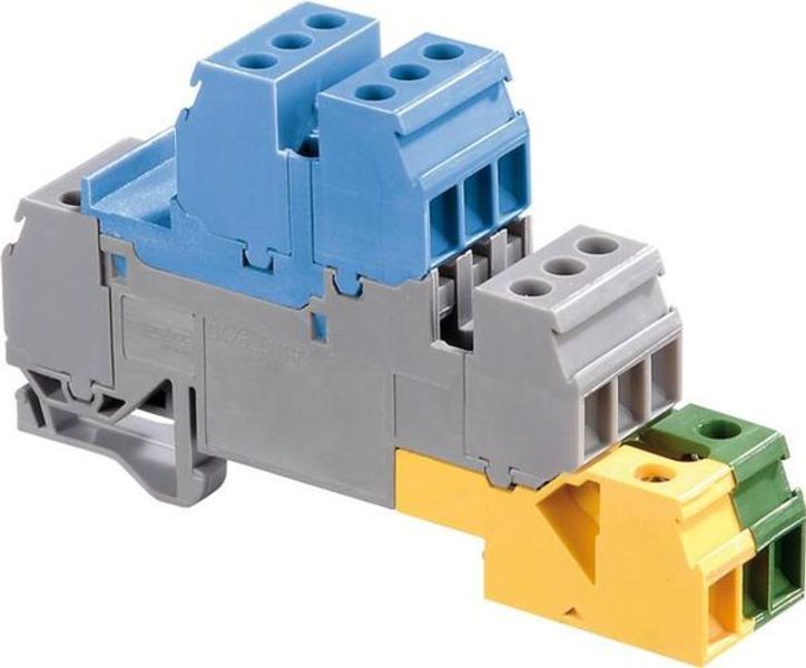 ABB D4-6.LNTP8 D4/6.LNTP8 Screw Clamp Terminal Blocks - Installation - Blue, Grey, Green-Yellow Product Image