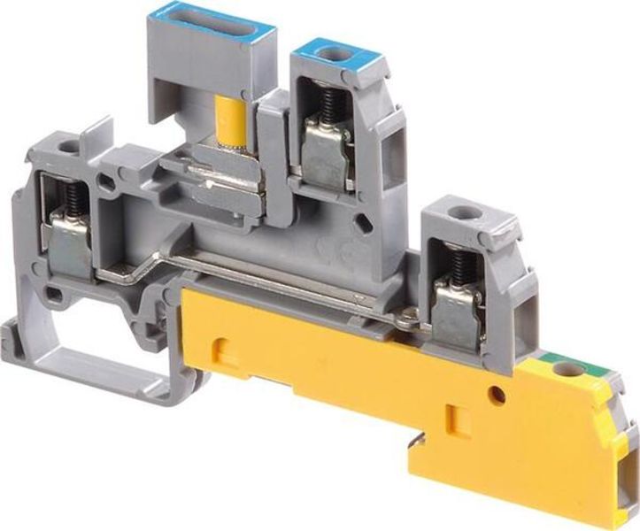 ABB D4-6.NTLP D4/6.NTLP Screw Clamp Terminal Blocks - Installation - Grey, Blue, Green-Yellow Product Image