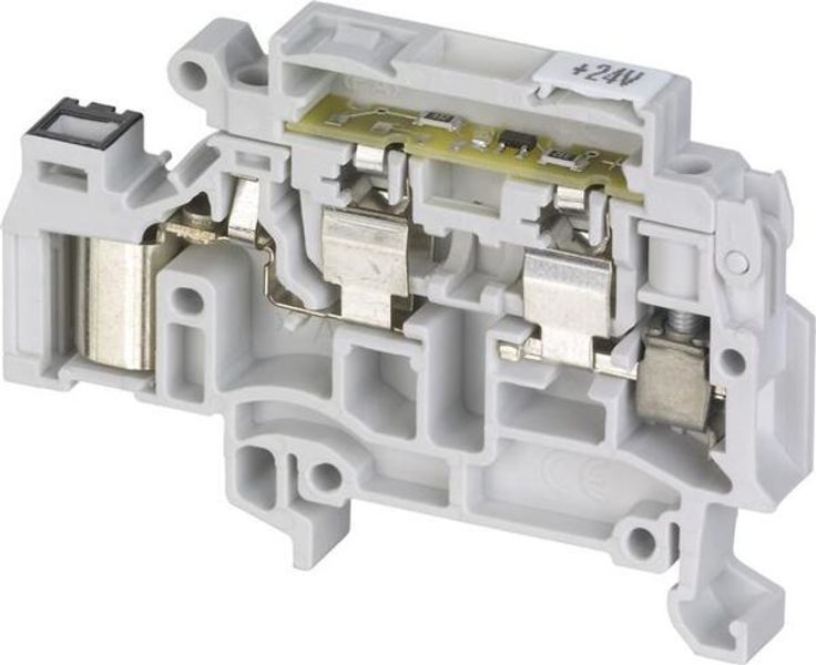 ABB D4-8.SFLT2.I.ADO2 D4/8.SFLT2.I.ADO2 IDC Terminal Blocks - For 5 x 20 and 5 x 25 fuses - with test socket ADO - screw clamp - Grey Product Image