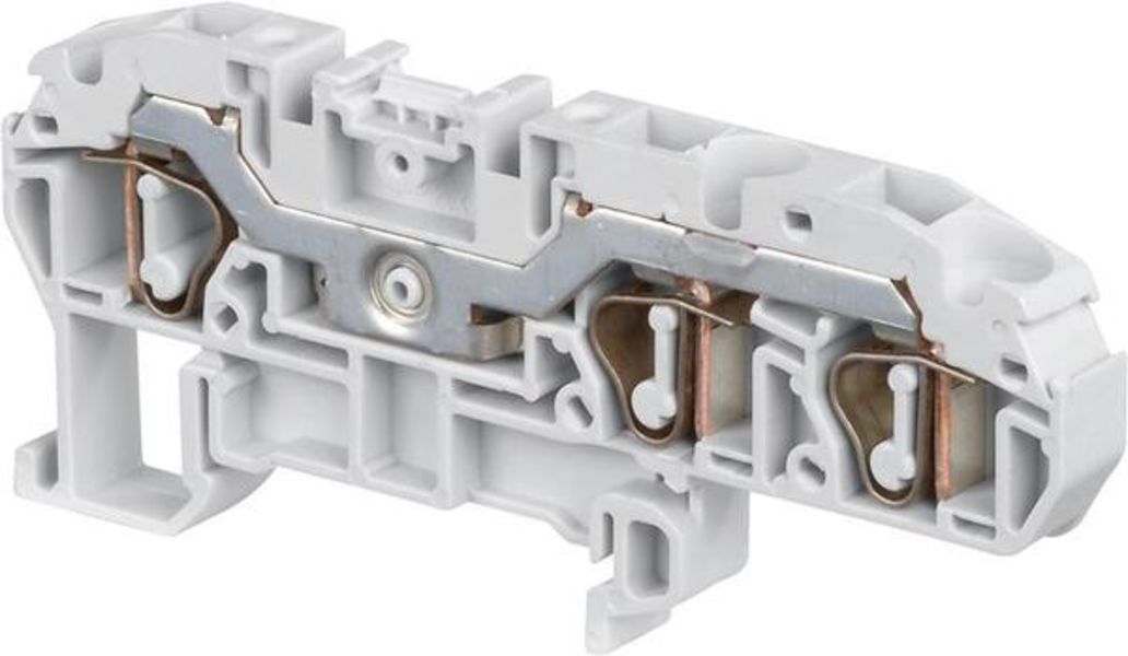 ABB D6-8.3L-1SNA290418R0200 D6/8.3L Spring Terminal Blocks - Feed-through with 3 connections - Grey Product Image
