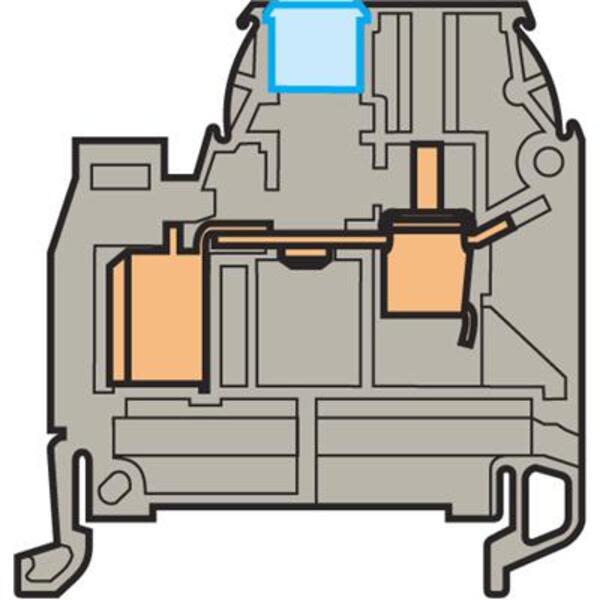 ABB D6-8.ADO.1 D6/8.ADO.1 IDC Terminal Blocks - Feed-through ADO - screw clamp - Grey Product Image