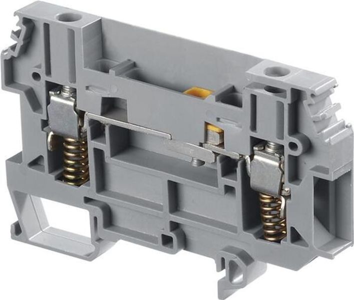 ABB D6-8.ST.RS D6/8.ST.RS Spring Loaded Screw Clamp Terminal Blocks - Test disconnect with a screwdriver sliding link - Grey Product Image
