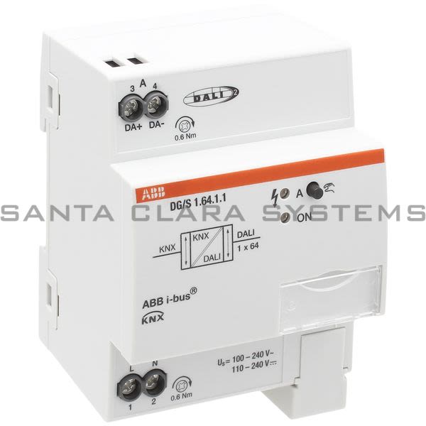 ABB DG-S1.64.1.1 DG/S1.64.1.1 DALI Gateway, Basic, 1-fold, MDRC Product Image
