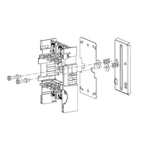 ABB DR-XLP00-2R XLP00 Snap for double DIN rail Product Image