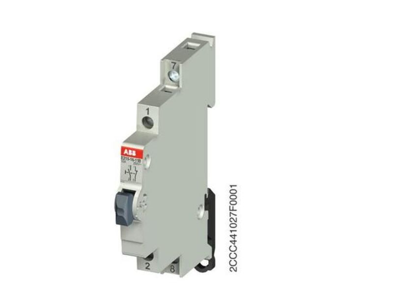 ABB E215-16-11B  E215-16-10 B Push button grey 16A 1NO+1NC 250VAC Product Image