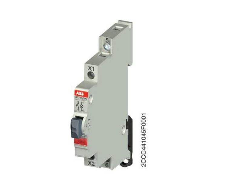 ABB E217-16-10C E217-16-10 C Illuminated push button red 16A 1NO 250VAC LED 115 … 250VAC Product Image