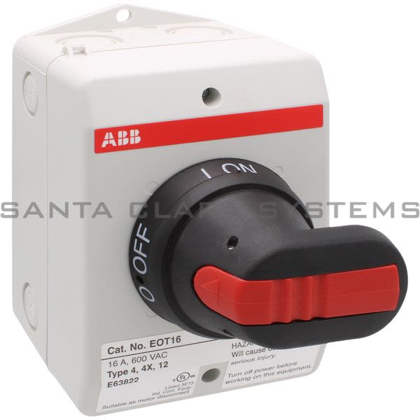 ABB EOT16U3P4-P Enclosed Switch Disconnector | 1SCA022793R4030 Product Image
