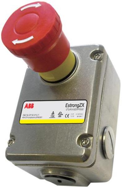 ABB ESTRONGZX EStrongZX E-Stop 2NC, 3m, SS, EX Product Image
