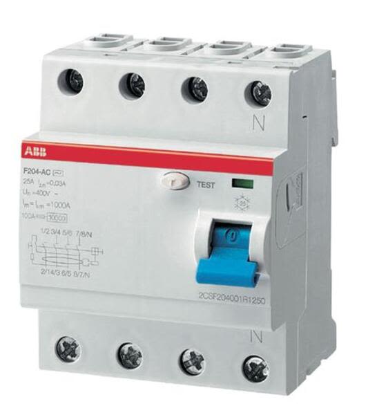 ABB F204-A-S-100-0-1 F204 A S-100/0,1 Residual Current Dev. Product Image