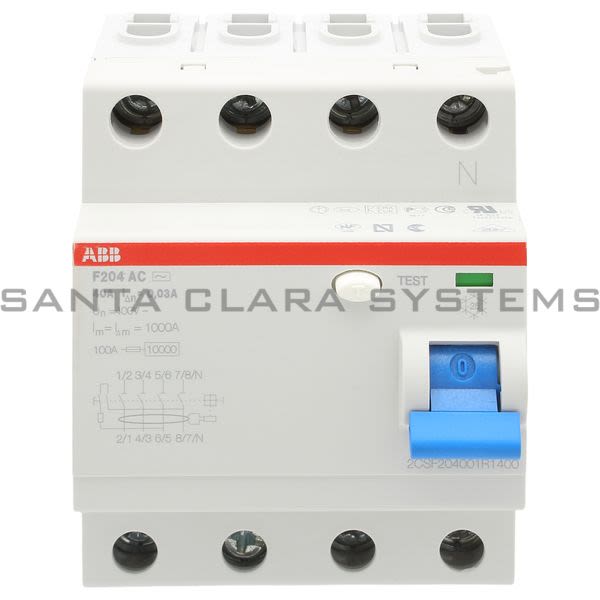 ABB F204AC-40-0.03 Circuit Breaker | 2CSF204001R1400 Product Image