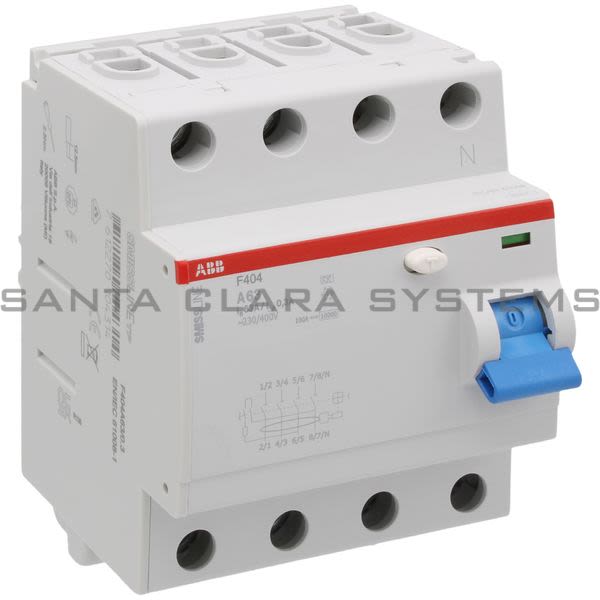 ABB F404A63-0.3 F404A63/0.3 Residual current operated circuit breaker 3PN,63A,300mA SMISSLINE Product Image