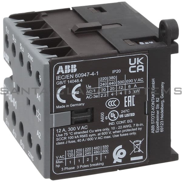 ABB GJL1211001R0011 Contactor | B6-30-01-01 Product Image