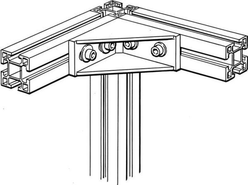 ABB JSM-30B-K1 JSM 30B-K1 Angle bracket with four screws Product Image