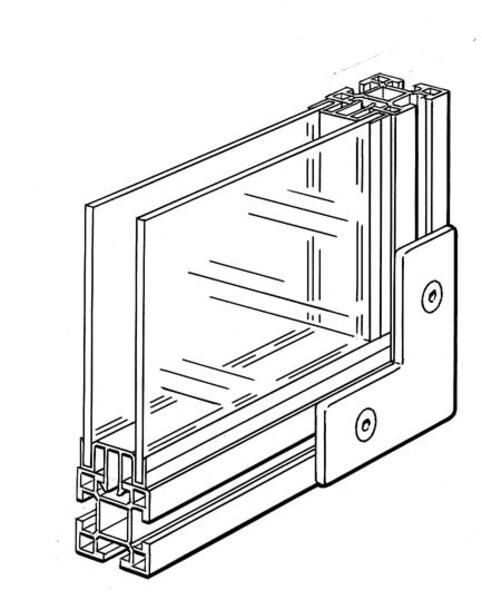 ABB JSM-AS2 JSM AS2 Al-Profile for 2x5mm PC sheet, L=2000mm Product Image
