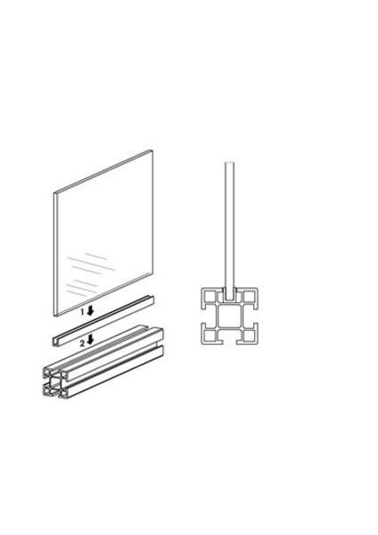 ABB JSM-G3 JSM G3 U-rubberstrip 12x2x6 EPDM black Product Image
