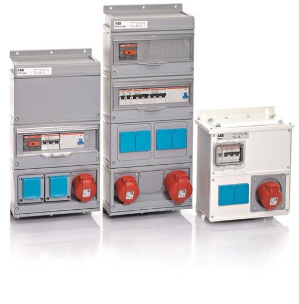 ABB M32-1 Modular Combi Metal, 32A, 1x3P+N+E 16A, 1x3P+N+E 32A, 250x574x179, 4x10/16A, IP44 Product Image