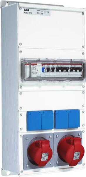 ABB M32-2-JFB Modular Combi Metal, 32A, 1x3P+N+E 16A, 1x3P+N+E 32A, 250x574x179, 2x10/16A, IP44 Product Image