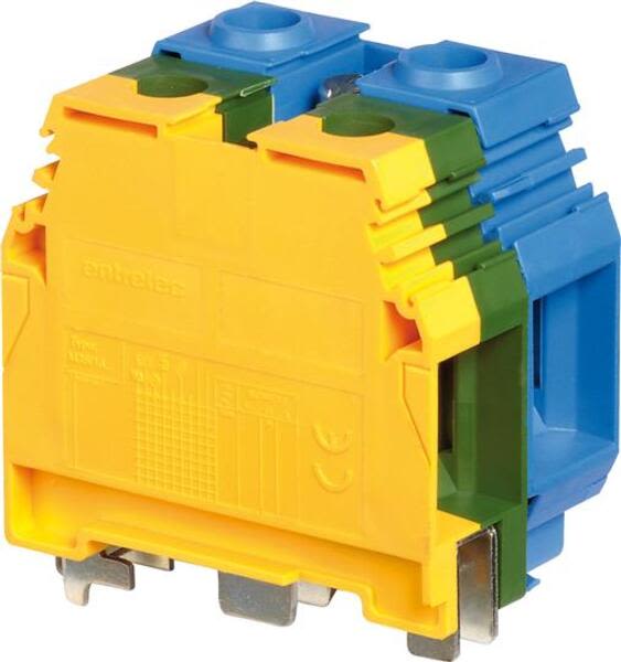ABB M35-16.PE.N M35/16.PE.N Screw Clamp Terminal Blocks - Ground + neutral - Green-Yellow, Blue Product Image