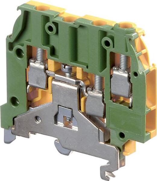 ABB M4-6.3A.P M4/6.3A.P Screw Clamp Terminal Blocks - Ground - Green-Yellow Product Image