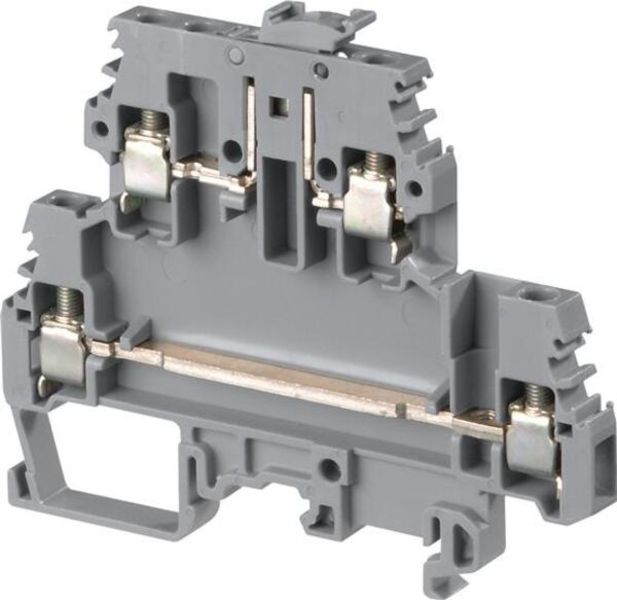 ABB M4-6.D2.SNBT M4/6.D2.SNBT Screw Clamp Terminal Blocks - Disconnect with blade - with test socket - Grey Product Image