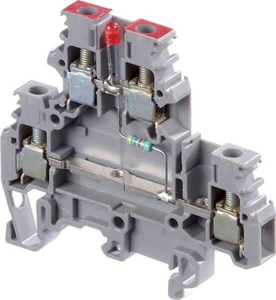 ABB M4-6.DL M4/6.DL Screw Clamp Terminal Blocks - Component holder - Grey Product Image