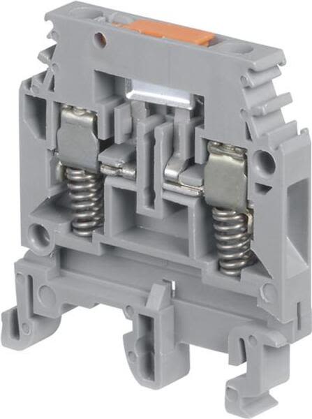 ABB M4-6.SNTS M4/6.SNTS Spring Loaded Screw Clamp Terminal Blocks - Disconnect with blade - with test socket - Grey Product Image